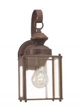 Generation Lighting 8457-71 - Jamestowne transitional 1-light medium outdoor exterior wall lantern in antique bronze finish with c