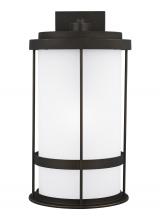 Generation Lighting 8890901D-71 - Wilburn modern 1-light outdoor exterior Dark Sky compliant extra large wall lantern sconce in antiqu