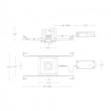 WAC Canada R3BSA-NCS-WT - Ocular 3.0 5CCT Square Adjustable Trim and Remodel Housing with New Construction Frame-In Kit and