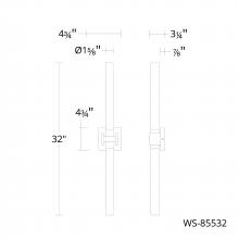 WAC Canada WS-85532-30-BN - Ripple Bath & Wall Sconce