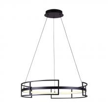 Canarm LCH231A24BK - AMORA, LCH231A24BK, 24" Width Cable LED Chandelier, Silicone Rubber, Dimmable, 1650 Lumens