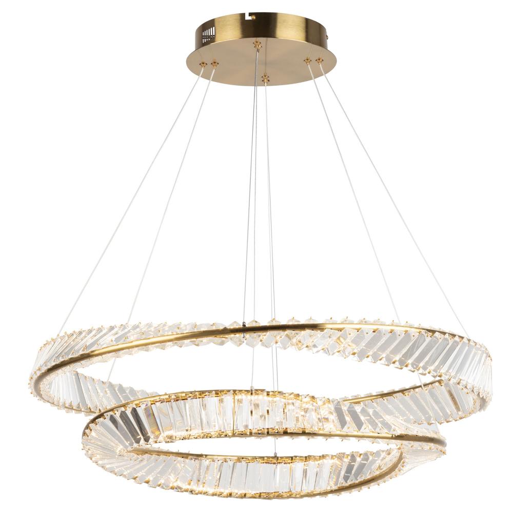 Stella 65W LED Chandelier Brushed Brass