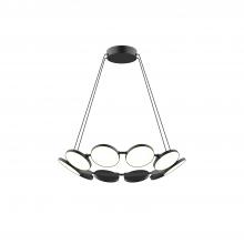 Kuzco Lighting Inc CH72225-BK-UNV-010 - Novel 25-in Black LED Chandeliers