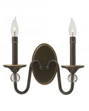 Hinkley Canada 4952LZ - Small Two Light Sconce