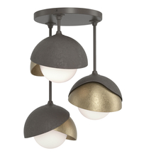 Hubbardton Forge - Canada 121374-SKT-07-84-GG0711 - Brooklyn 3-Light Double Shade Semi-Flush