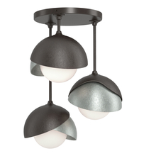 Hubbardton Forge - Canada 121374-SKT-14-82-GG0711 - Brooklyn 3-Light Double Shade Semi-Flush