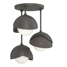 Hubbardton Forge - Canada 121374-SKT-20-07-GG0711 - Brooklyn 3-Light Double Shade Semi-Flush