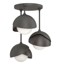 Hubbardton Forge - Canada 121374-SKT-20-14-GG0711 - Brooklyn 3-Light Double Shade Semi-Flush