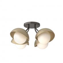 Hubbardton Forge - Canada 121375-SKT-14-84-GG0711 - Brooklyn 4-Light Single Shade Semi-Flush