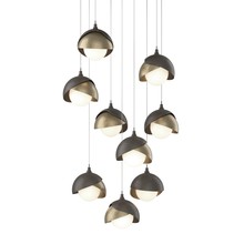 Hubbardton Forge - Canada 131105-SKT-LONG-07-84-GG0711 - Brooklyn 9-Light Double Shade Pendant