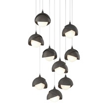 Hubbardton Forge - Canada 131105-SKT-LONG-20-07-GG0711 - Brooklyn 9-Light Double Shade Pendant