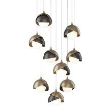 Hubbardton Forge - Canada 131105-SKT-LONG-84-14-GG0711 - Brooklyn 9-Light Double Shade Pendant