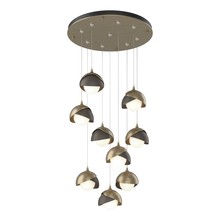 Hubbardton Forge - Canada 131105-SKT-STND-84-07-GG0711 - Brooklyn 9-Light Double Shade Pendant