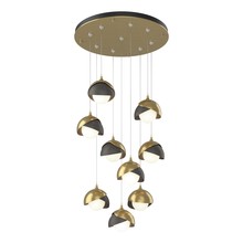 Hubbardton Forge - Canada 131105-SKT-STND-86-20-GG0711 - Brooklyn 9-Light Double Shade Pendant