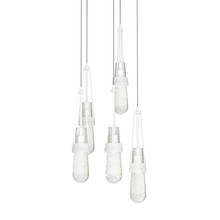 Hubbardton Forge - Canada 131120-SKT-LONG-02-YG0434 - Link 5-Light Blown Glass Pendant