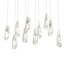 Hubbardton Forge - Canada 131201-SKT-LONG-82-CR - Luma 10-Light Large Crystal Pendant