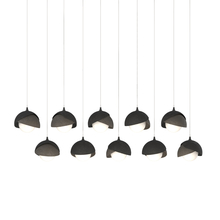 Hubbardton Forge - Canada 131205-SKT-LONG-10-07-GG0711 - Brooklyn 10-Light Double Shade Pendant