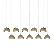 Hubbardton Forge - Canada 131205-SKT-LONG-84-84-GG0711 - Brooklyn 10-Light Double Shade Pendant