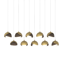 Hubbardton Forge - Canada 131205-SKT-LONG-86-05-GG0711 - Brooklyn 10-Light Double Shade Pendant