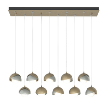 Hubbardton Forge - Canada 131205-SKT-STND-84-82-GG0711 - Brooklyn 10-Light Double Shade Pendant