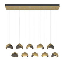 Hubbardton Forge - Canada 131205-SKT-STND-86-07-GG0711 - Brooklyn 10-Light Double Shade Pendant