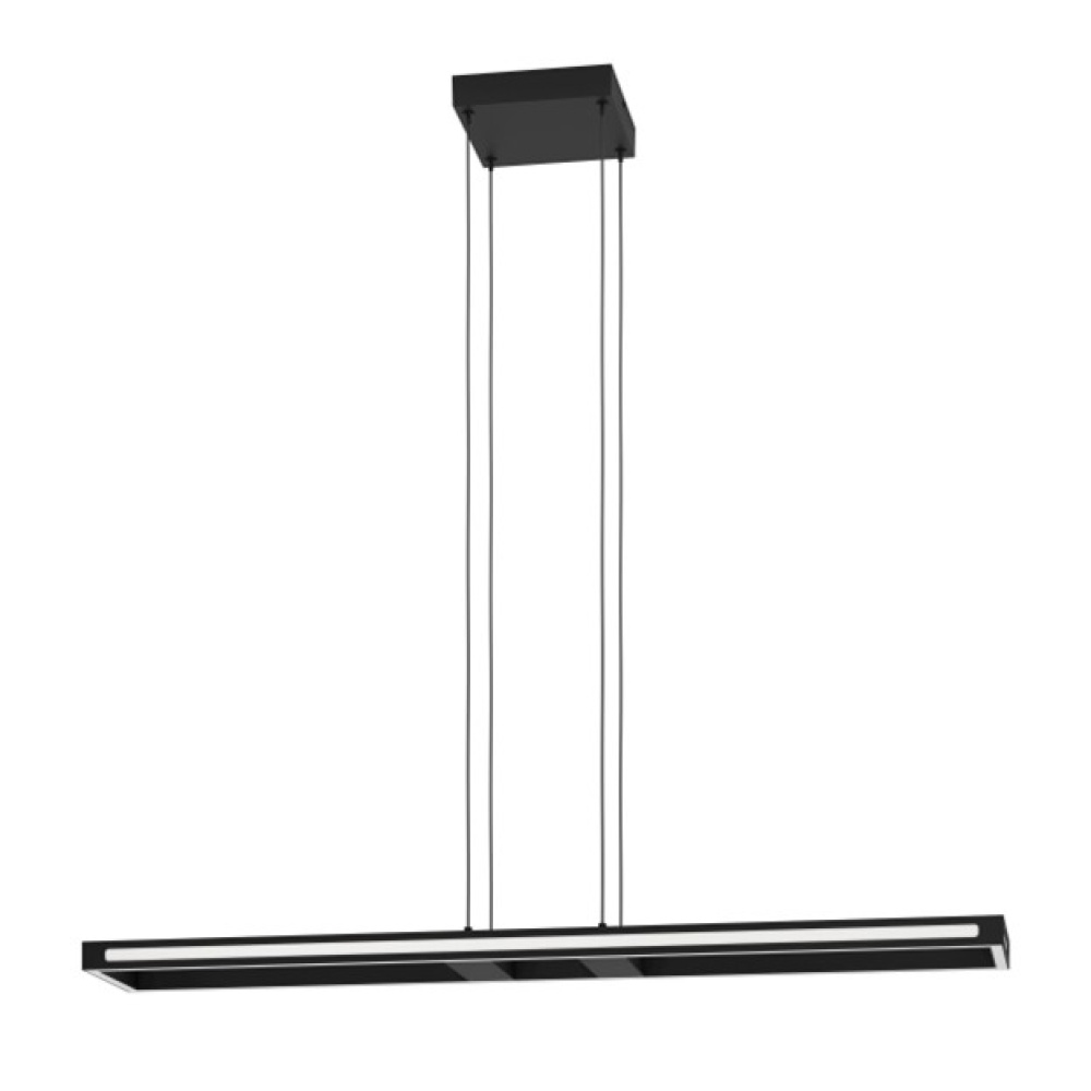 1 LT Integrated LED Pendant w/ Black Finish & White Diffuser