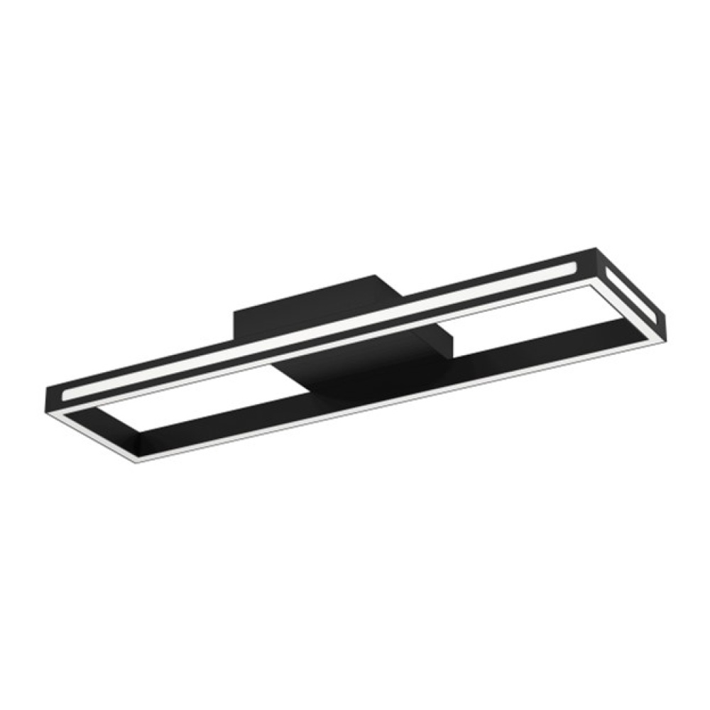 1 LT Integrated LED Ceiling Light w/ Black Finish & White Diffuser