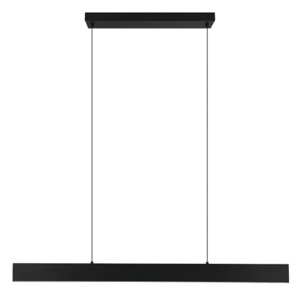 1 LT Integrated LED Linear Pendant Black Finish & White Diffuser