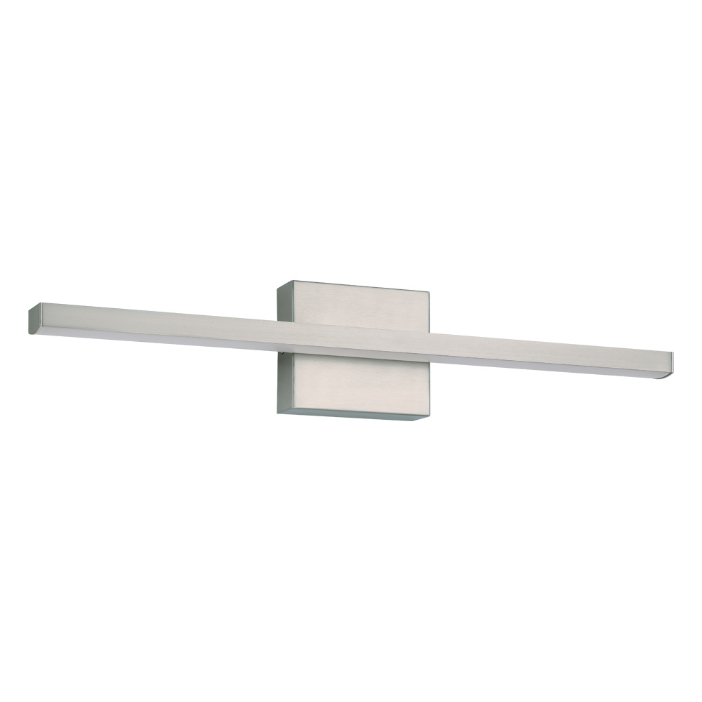 1 LT LED Bath/Vanity Light w/ Matte Nickel Finish & White Acrylic Diffuser