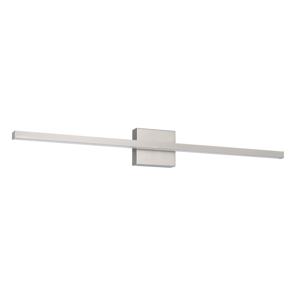 1 LT LED Bath/Vanity Light w/ Matte Nickel Finish & White Acrylic Diffuser