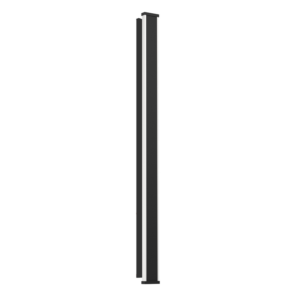 1 LT LED Outdoor Wall Light w/ Black Finish & White Diffuser