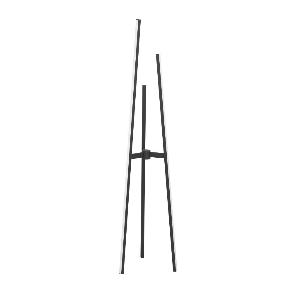 3 LT Integrated LED Floor Lamp with Black Finish & White Diffuser