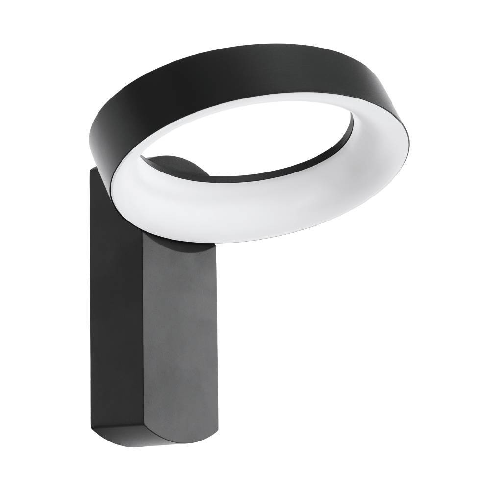 1 LT LED Outdoor Wall Light w/ Black Finish & White Acrylic Diffuser
