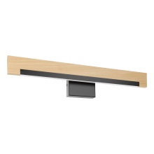Eglo Canada 205523A - Integrated LED Bath/Vanity Light w/ Black & Wood Finish