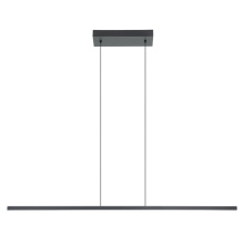 Eglo Canada 206046A - 1 LT Integrated LED Linear Pendant w/ Black Finish & White Diffuser
