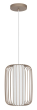 Eglo Canada 900866A - 1 LT Pendant w/ Sandy Finish & White Shade