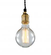 Bethel International Canada AV60-1BLK - Single Pendant Lighting Brass