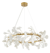 Bethel International Canada CX02C31BR - Round Brass Frame Chandelier