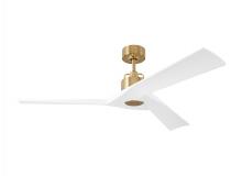 Visual Comfort & Co. Fan Collection 3ALMSM52BBS - Alma 52-inch indoor/outdoor Energy Star smart ceiling fan in burnished brass finish