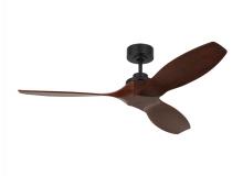 Visual Comfort & Co. Fan Collection 3CLNSM52MBK - Collins 52-inch indoor/outdoor Energy Star smart ceiling fan in midnight black finish