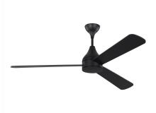 Visual Comfort & Co. Fan Collection 3STMSM60MBKD - Streaming Smart 60" Dimmable Indoor/Outdoor Integrated LED Black Ceiling Fan