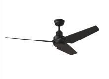Visual Comfort & Co. Fan Collection 3RULSM52MBKD - Ruhlmann Smart 52" Dimmable Indoor/Outdoor Integrated LED Midnight Black Ceiling Fan